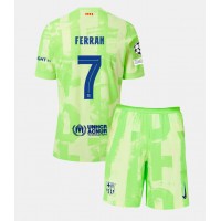 Barcelona Ferran Torres #7 3rd trikot Kinder 2024-25 Kurzarm (+ Kurze Hosen)